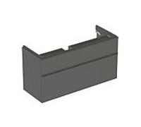 Geberit Smyle Square armoire sous lavabo, 1184x617x470mm, avec 2 tiroirs, 500355JK1, Couleur: lave / laqué mat - CM