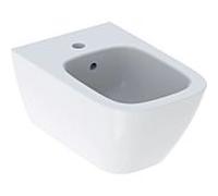 Geberit Smyle Square mural Bidet 500209011 blanc , forme fermée, avec trop-plein