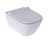 Geberit Smyle Square Set WC suspendu cuvette profonde, forme fermée, Rimfree, avec siège WC, couvercle recouvrant, 500.683.00.2