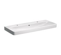 Geberit Smyle Square lavabo 500253011 blanc, 120x48cm, avec trou pour robinetterie et trop-plein