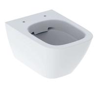 Geberit Smyle Square, WC suspendu, chasse deau basse, saillie réduite, forme fermée, rimfree 500379, 500379018, Couleur: Blanc, avec KeraTect - CM