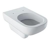 Geberit Smyle lave-vaisselle WC mural à fond creux 500211018 KeraTect/ blanc , 6 l, avec rebord de rinçage
