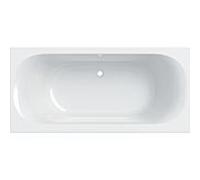 Geberit Baignoire Soana 554008011 blanc , 190x90cm, drain et trop-plein au milieu