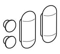 tampon Geberit 598045000 Kind , pour couvercle WC