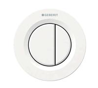 Geberit - Télécommande de chasse d’eau type 01, blanc 116.043.11.1