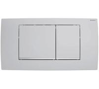 Geberit Twinline bouton de chasse d'eau pour WC chrome mat 502.320.JR.1