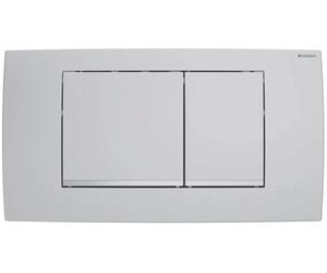 Geberit Twinline bouton de chasse d'eau pour WC chrome mat 502.320.JR.1