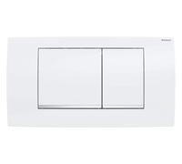 Geberit Twinline30 plaques de déclenchement, pour rinçage à 2 quantités, 115.899.KJ.1, Couleur: blanc / chromé brillant