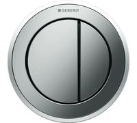 Geberit Typ 10 bouton de chasse d'eau pour WC chrome mat-acier 116.057.KH.1