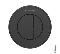 Geberit Typ 10 bouton de chasse d'eau pour WC noir 116.055.DW.1