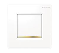 Geberit Typ 20 bouton de chasse d'eau pour urinoir blanc-doré 116.017.KK.1