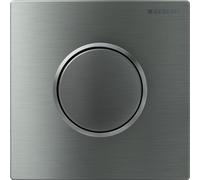 Geberit type 10 plaque de commande pour urinoir - pneumatique - bouton rond - inox brossé/easy-to-cl 116.015.SN.1