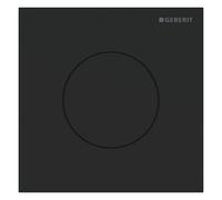 Geberit - Plaque de déclenchement pneumatique pour urinoir type 40, easy to clean, noir mat 116.014.14.1