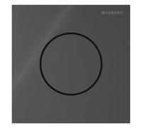 Geberit type 40, commande pour urinoir, avec déclenchement pneumatique du rinçage, plaques de déclenchement, round, verre, 116.014.JK.1, Couleur: Lave
