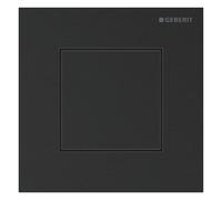 Geberit – Commande d'urinoir pneumatique – Type 40 116.217.QD.1 – Carrée, chromé noir brossé