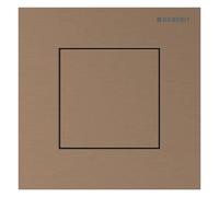 Geberit Commande urinoir pneumatique Type 40 116.217.QB.1 - carrée or rose brossé, facile à nettoyer