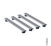 Geberit Universal Jeu de pieds et de traverses pour receveurs de douche en résine de pierre, à partir de 140 cm, 554956001,