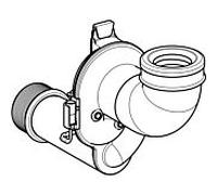 Geberit UR siphon vertical avec capteur 242151001 pour commandes UR à partir de 2009