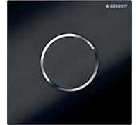 Geberit Sigma bouton de chasse d'eau pour urinoir chrome brillant-noir 116.035.KM.1