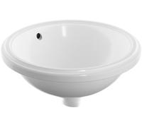 Geberit Variform lavabo 33x33 cm ronde sous plan blanc brillant 500.745.01.2
