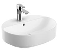 Geberit Variform lavabo 50x40 cm ovale à poser blanc brillant 500.775.01.2