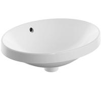 Geberit Variform lavabo 50x40 cm ovale encastrée blanc brillant 500.708.00.2