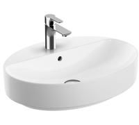 Geberit Variform lavabo 60x45 cm ovale de meuble-à poser blanc brillant 500.772.00.2