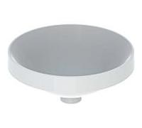Geberit VariForm lavabo à encastrer 500703012 d= 40cm, sans trou pour robinetterie, trop-plein, rond, blanc