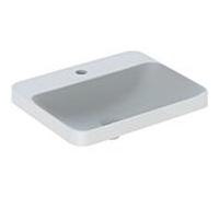 Geberit VariForm lavabo à encastrer 500743002 55x45cm, avec trou pour robinetterie, sans trop-plein, rectangulaire , blanc KeraTect