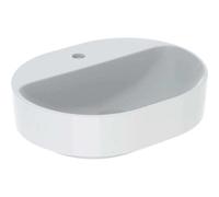Geberit Vasque à poser VariForm 500.776.01.2 50x40 cm oblonge plage robinet sans trop-plein Blanc