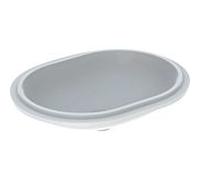 Geberit Lavabo sous-plan VariForm 500759002 61x46 cm elliptique sans trou blanc KeraTect