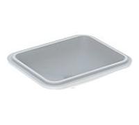 Geberit VariForm lavabo sous plan 500767002 58x49cm, sans trou pour robinetterie, trop-plein, rectangulaire , blanc KeraTect