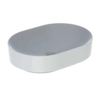 Geberit Lavabo à poser VariForm 55x40 cm elliptique sans trou de robinet Blanc brillant 500.774.01.2