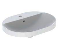 Geberit VariForm - Vasque à encastrer 60x45 cm, avec trop-plein, trou pour robinetterie, blanc 500.732.01.2