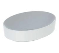 Geberit VariForm vasque à poser 500771012 55x40cm, sans trou pour robinetterie, trop-plein, ovale, blanc