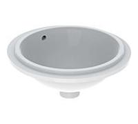 Geberit Lavabo Variform 33x33 cm rond sous‑plan blanc brillant KeraTect 500.745.00.2