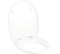 Geberit Virto abattant de toilettes 573065000 blanc, charnières métalliques, avec mécanisme de fermeture amortie