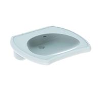 Geberit Vitalis - Lavabo sanitaire sans trou avec déversoir, 55x55 cm, blanc 221556000