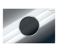 Geberit WC control 115908KH6 Fonctionnement sur piles, double chasse, chromé brillant