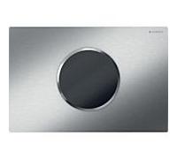 Geberit WC control 115909SN6 Fonctionnement sur piles, double chasse, vissable, acier inoxydable brossé