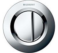 Geberit WC control Typ 01 116042211 pneumatique, double chasse, plastique, chromé brillant