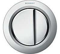 Geberit WC control Typ 01 116050461 pneumatique, double chasse, pour Meuble salle de bain , plastique, chromé mat