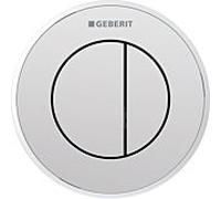Geberit WC control Typ 01 116055KH1 pneumatique, double chasse, plastique, chromé brillant / chrome mat
