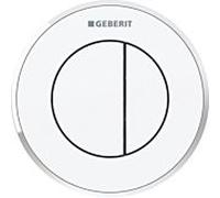 Geberit WC control Typ 01 116055KJ1 pneumatique, double chasse, plastique, blanc / chromé brillant
