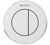 Geberit WC control Typ 01 116055KN1 pneumatique, double chasse, plastique, chrome mat / chromé brillant