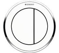 Geberit WC control Typ 10 116057KJ1 pneumatique, double chasse, Meuble salle de bain , plastique, blanc / chromé brillant
