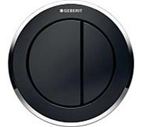 Geberit WC control Typ 10 116057KM1 pneumatique, double chasse, Meuble salle de bain , plastique, noir / chromé brillant