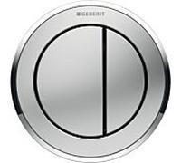 Geberit WC control Typ 10 116057KN1 pneumatique, double chasse, Meubles , plastique, chrome mat / chromé brillant