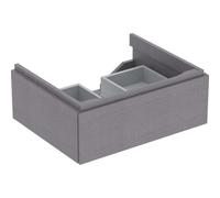 Geberit Meuble sous-lavabo suspendu Xeno2 58x46,2x22 cm 1 tiroir Gris Scultura