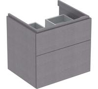 Meub. bas Geberit Xeno² pour lav 2 tiroirs 58x53x46.2 Gris scultura - GEBERIT 500.506.43.1